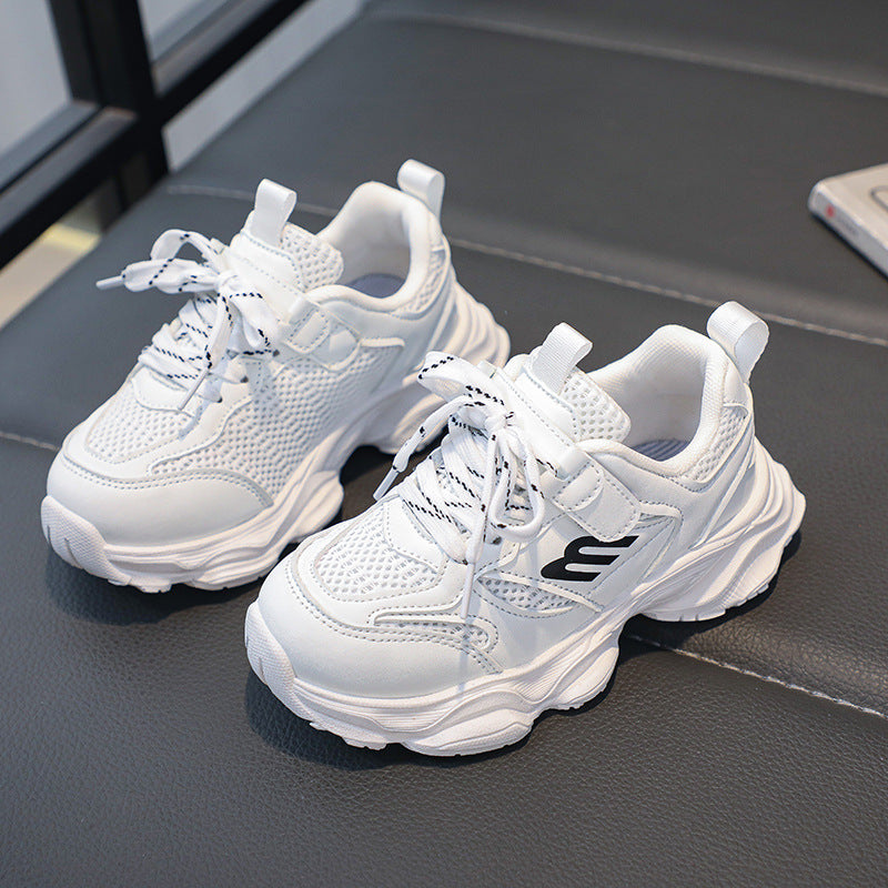 Children's sports shoes Men's and girls' new mesh breathable running shoes Men's and children's lightweight soft-soled autumn casual shoes tide