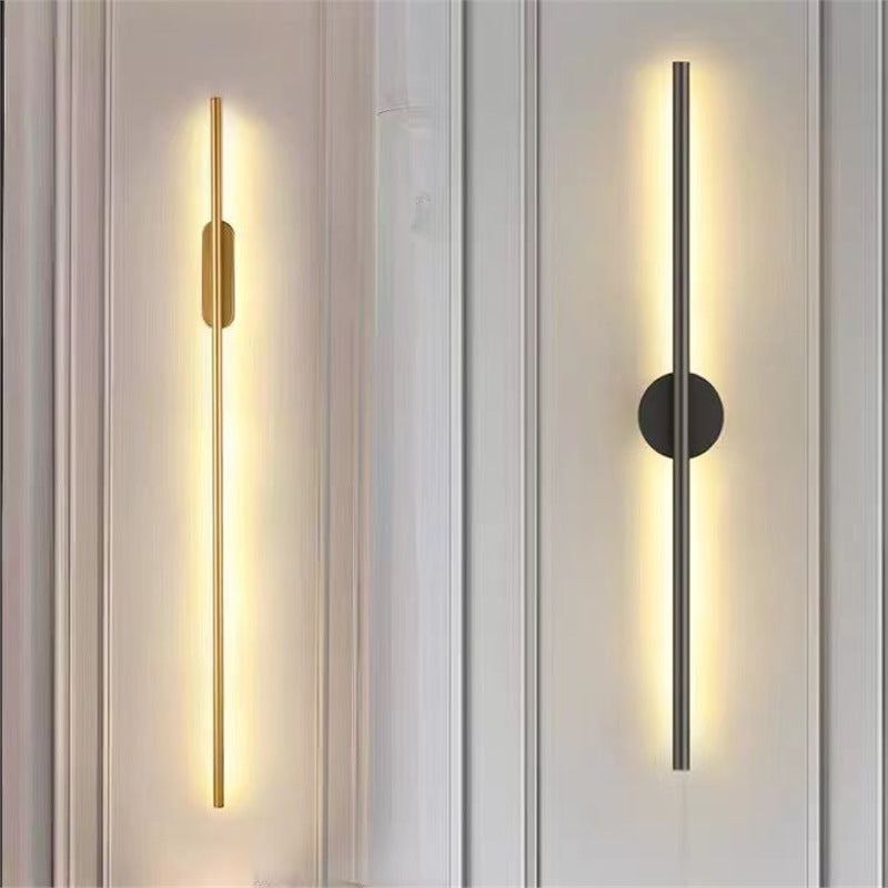 Modern minimalist light luxury grid lamp, minimalist living room tv background wall light, bedroom bedside light, linear wall sconce