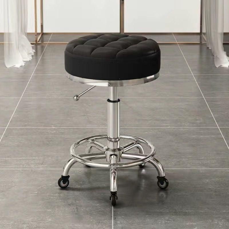Beauty stool pulley beauty salon large work stool hairdressing shop hairdressing stool manicure adjustable chair for home round stool