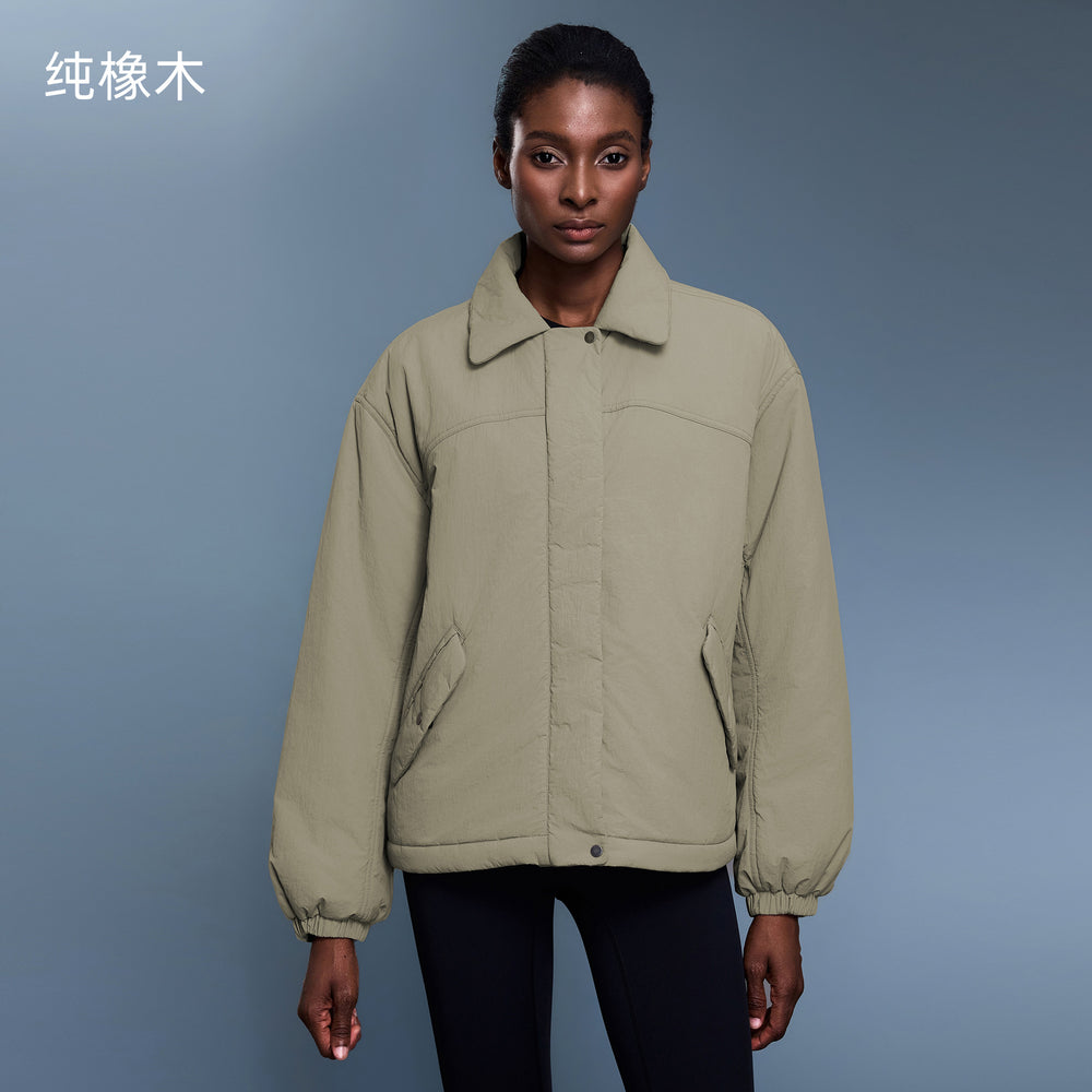 Casualeasiest for match lapel cotton clothing for women autumn winter lightweight waterproofloose thickenedheattech cotton clothing outweard25124