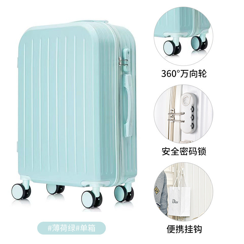 New multi-functional ins rechargeable suitcase universal wheel men's and women's password case clothes boarding case suitcase