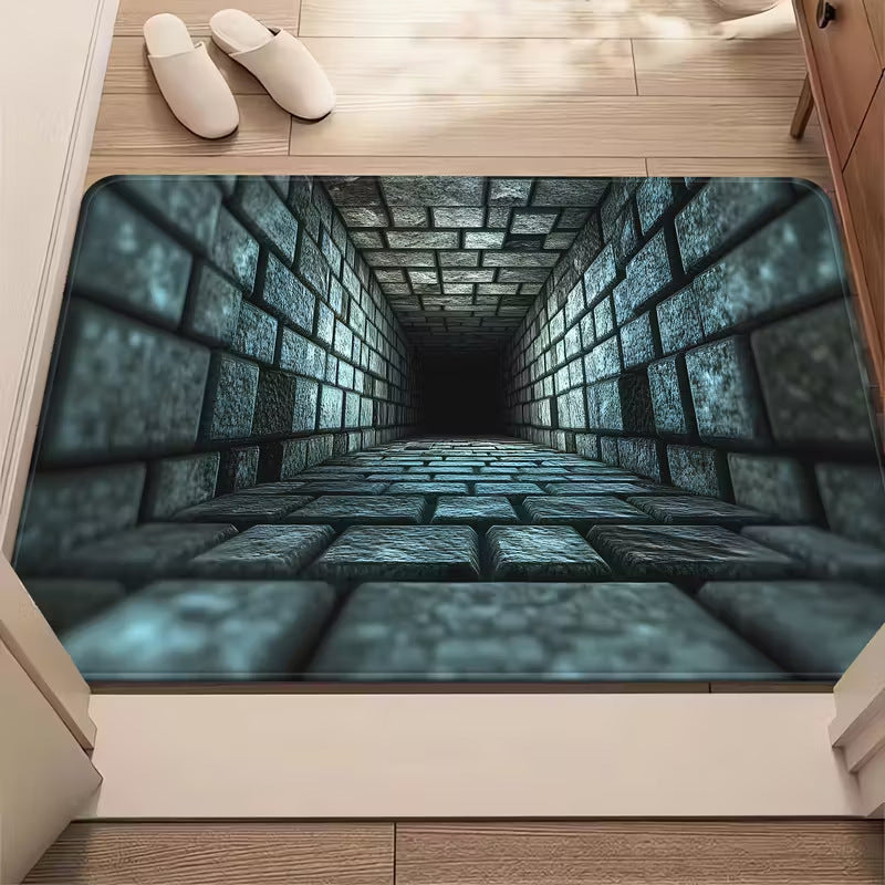 hot-selling stereo visual trap floor mat for home entrance door mat bathroom absorbent foot mat