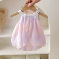 Infant and toddler summer outfit  new style sleeveless cami set girls' summer fashionable tulip skirt for outdoor wear
