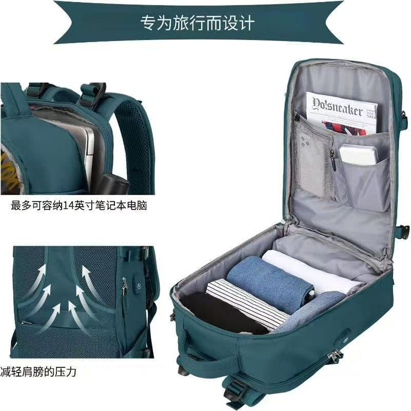 New travel backpack portable large-capacity multi-functional waterproof business backpack dry and wet separation leisure travel bag
