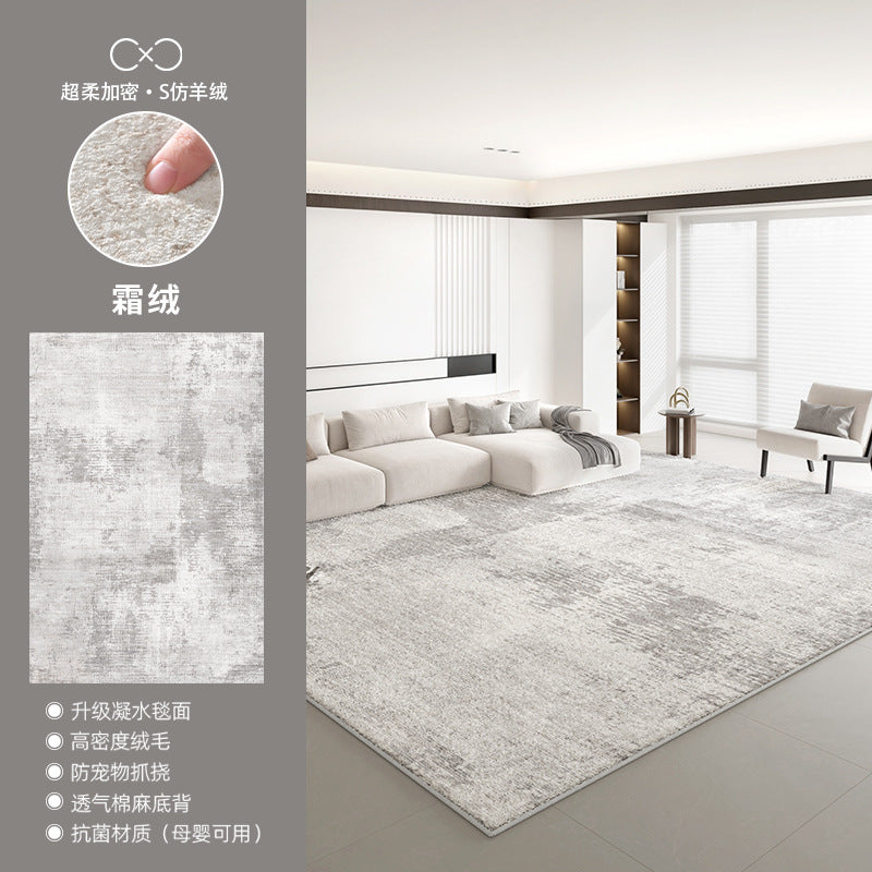 Distributed carpet living room new arrival no-wash and wipeable accessible luxuryclassy waterproof and stain-resistant floor mat modern casual bedside blanket