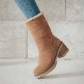 Plus sizeexport women's boots   style fall and winterfashionknee sock thick heel snow boots women's cotton boots wholesale