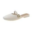 2024summer baotou slippers women's popular ins simple lazy western style sweet fairy style one-line sandals for women