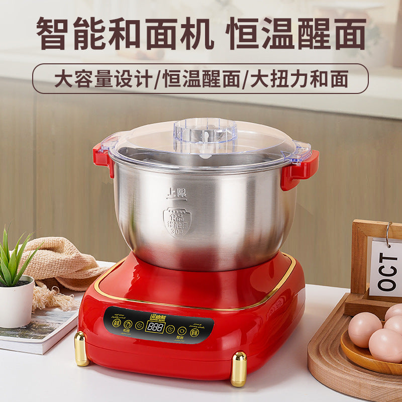 Household large-capacity fully automatic dough kneading machine, multi-functional electric dough kneading and fermentation machine, all-in-one machine, small