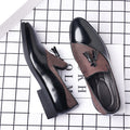 2024 new men's leather dress shoes - business formal, plus size, slip-on, trendy casual, korean style, versatile, british fashion