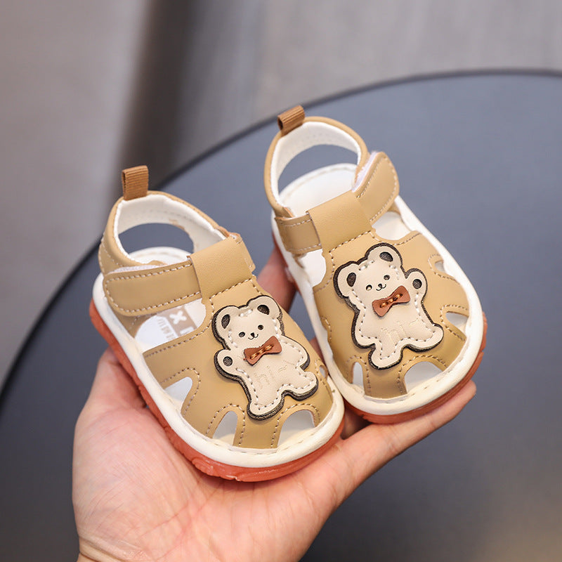 Summernew arrivalnon-slip soft bottom toddler shoes for men and women baby baotou shoes 01-2 years old toddler shoes lightweight shoes