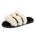Winternew arrival indoor and outdoor open fur slippers for women easiest for match webbing k-stylestuffed home indoor one-line cotton women