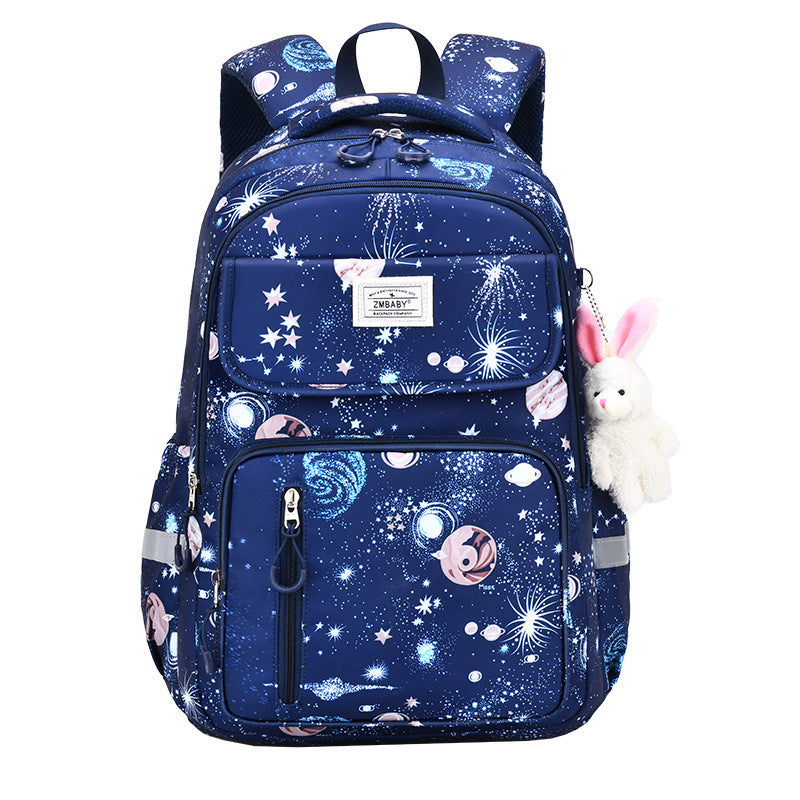 foreign trade primary school student schoolbag for girls in grades 1-3-6, spine-protecting kids backpack, lightweight and burden-reducing, wholesale
