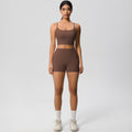 Spring/summer outdoor casual running yoga outfit set - new cloud-like quick-dry compression sportswear set for running and fitness