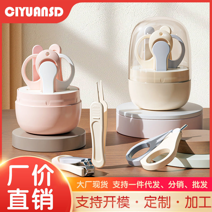 Baby nail clippers newborn special suit baby nail scissors pliers handy gadget security anti-clip meat infant and toddler