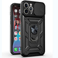 Suitable for iphone17pro sliding window mobile phone case apple 15 shunjia car 16 sergeant x ring holder protective cover