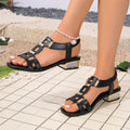 summer new arrival: plus size women's casual comfortable fashionable outdoor buckle strap beach sandals - wholesale