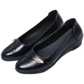 Soft leather soft bottom ladieswear shoes flatsabrasion resistantwaterproofbows work shoes wechat group purchase live broadcast one piece dropshipping