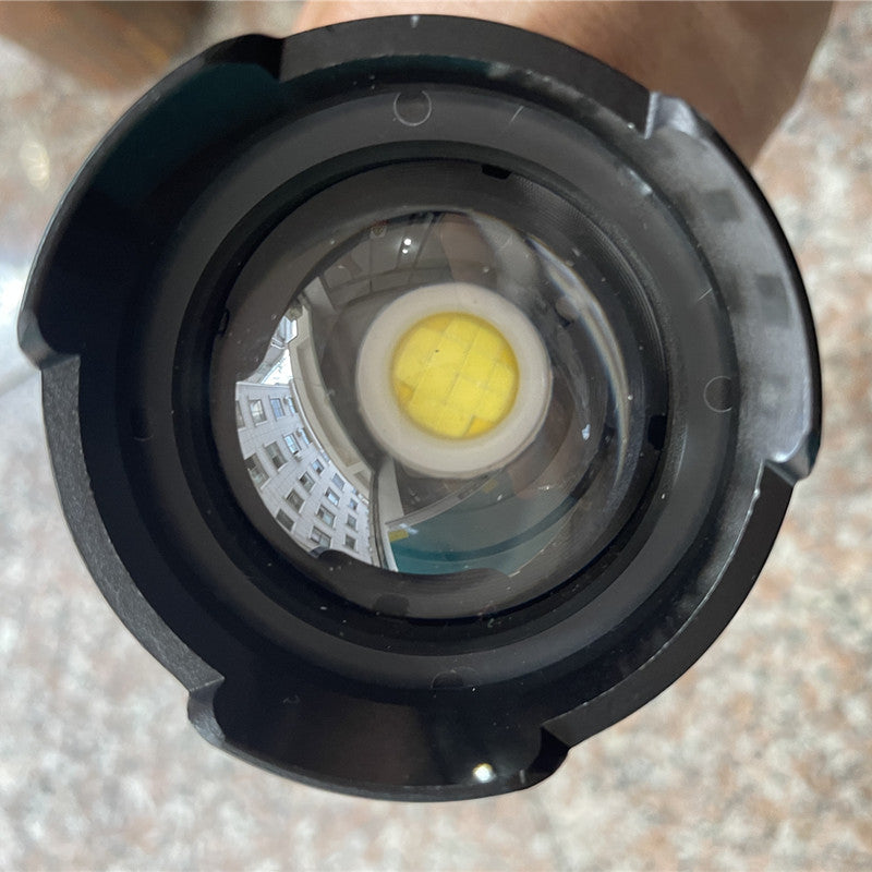 Cross-border strong light XHP-160USB charging high power telescopic zoom hot-selling power display flashlight