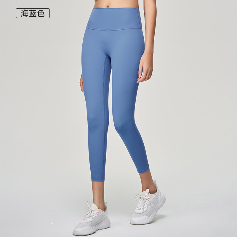 No awkward line, comfortable yoga pants for women, high waist, tummy control, sports tight, running, fitness, yoga wear, cycling pants