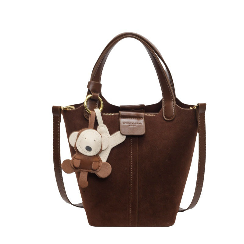 Foreign trade niche handbag women's small bag 2025 new versatile fashion bucket bag high-end texture messenger bag