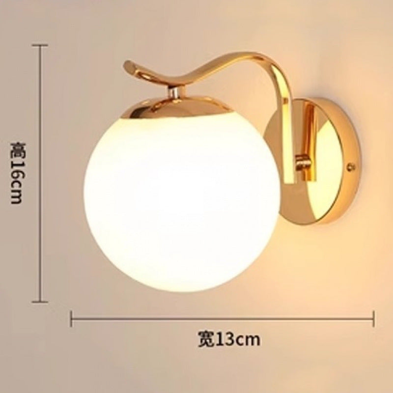 Wall lamp bedroom bedside lamp new simple modern living room background wall lamp light luxury creative staircase aisle balcony lamp