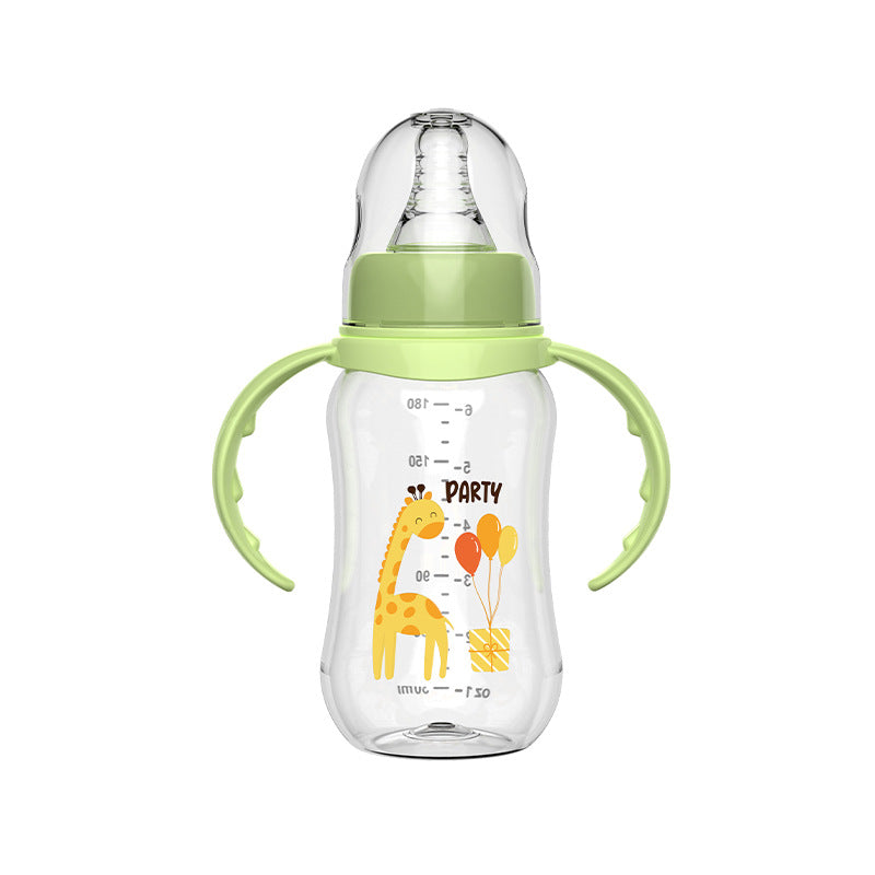 English boxed baby bottle baby bottle children's pp bottle standard diameter bottle drop-resistant and anti-flatulence bottle