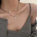 K-styleelegantletter luck necklace for women retrofashionelegance clavicle chain cross-border jewelry trend