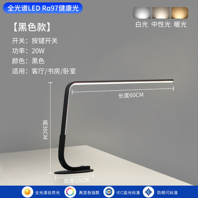 Led eye-care desk lamp - premium design for reading, studying, and homework. ideal for students, kids, and dorm room use