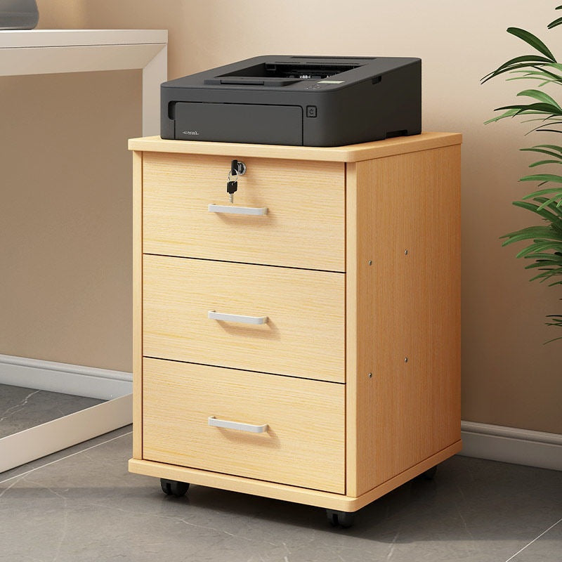 Filing cabinet office movable storage cabinet small drawer cabinet under the desk with wheels storage cabinet low cabinet information cabinet no