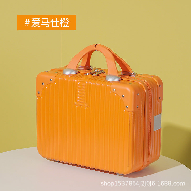 Portable cosmetic case, high-value 14-inch suitcase, small mini suitcase, gift box, gift printing logo.