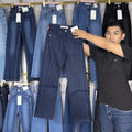 New arrival women's hot diamond flower jeansstraight-legloose pants wholesaleboyfriend style jeans