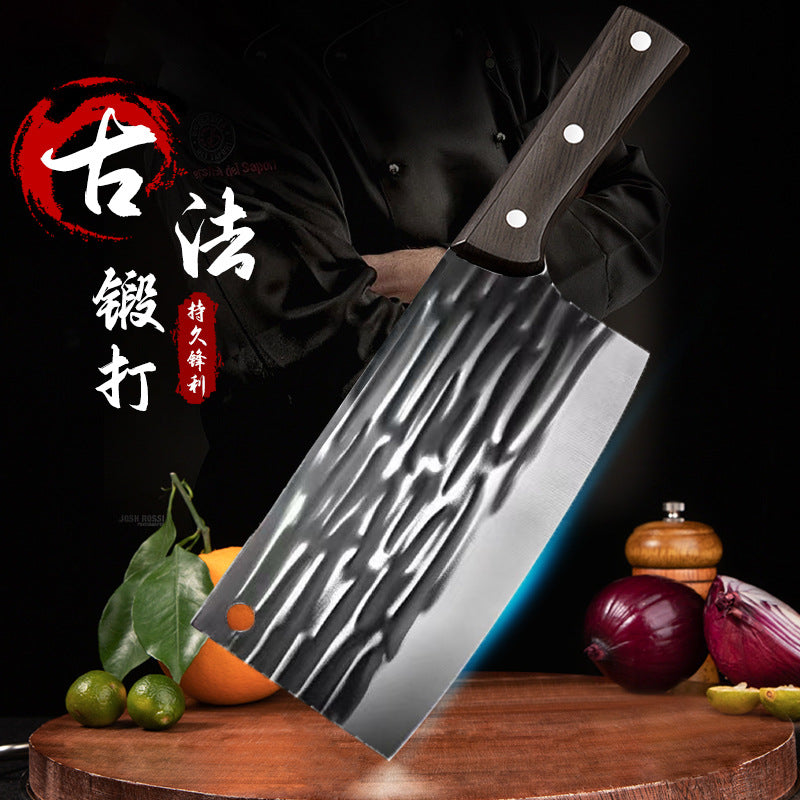 Bearing steel old-fashioned hand-forged for home slicing and chopping knife commercial chopping knife barbecue stall yangjiang kitchen knife