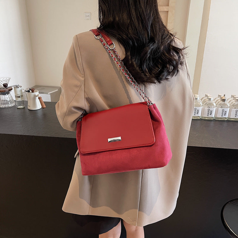 Retro fashion commuter versatile chain underarm bag women's 2025 new simple large-capacity shoulder bag messenger bag