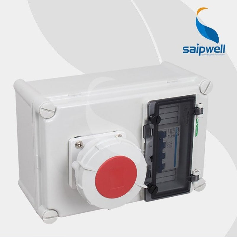 IP65 waterproof industrial socket box outdoor construction site temporary distribution box portable mobile electric box wall-mounted maintenance box