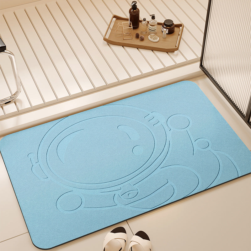 Diatom mud bathroom absorbent floor mat bathroom door shower room quick-drying toilet foot mat non-slip mat carpet bathroom