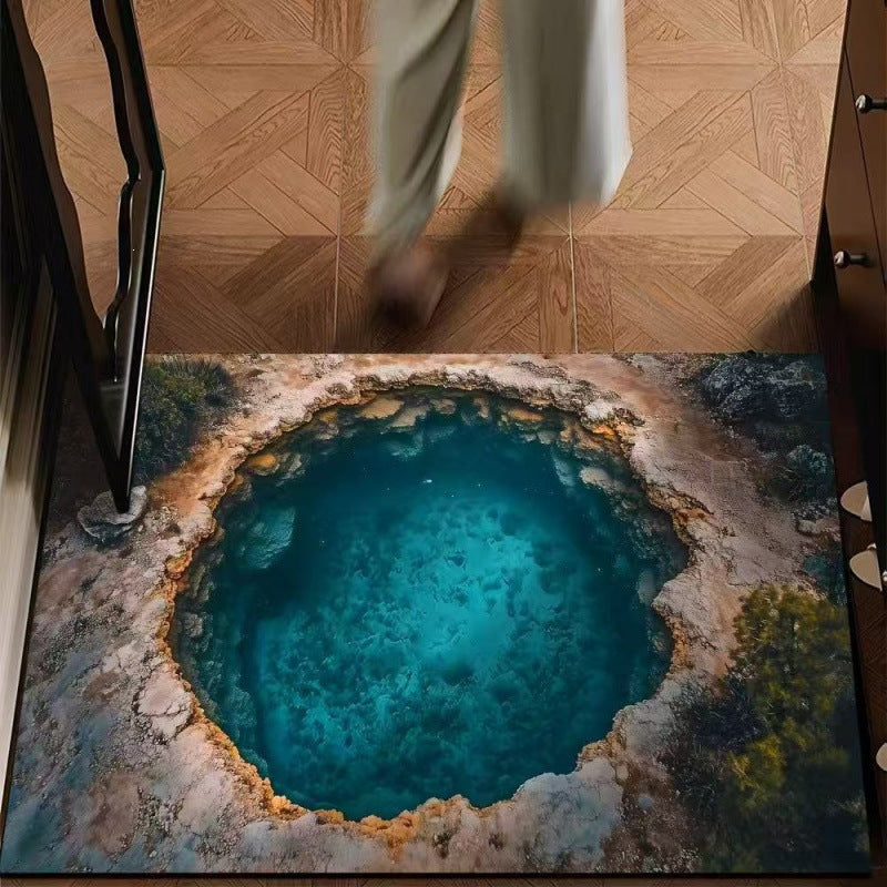 3d visual trap floor mat bathroom absorbent mat non-slip foot mat entrance door mat entrance door mat