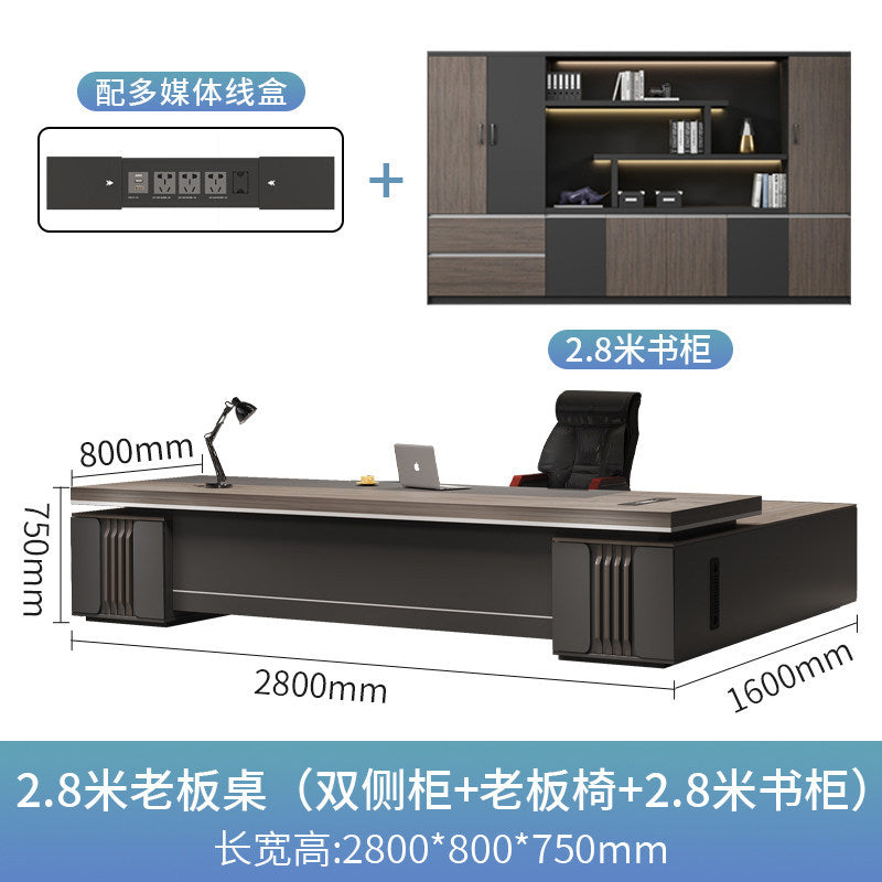 Boss table accessible luxury office table and chair combination executive table casual modern manager desk high-end executive furniture