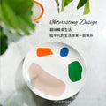 Ins scandinaviancasual style grids geometric fragments creative design color block paint tray stylish color ceramic tray