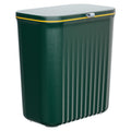 Kitchen trash can wall-mounted for home with lid flip-top cabinet door kitchen waste special bathroom toilet large storage