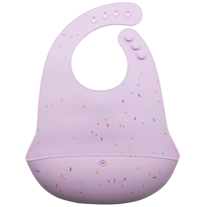 Cross-border supply Silicone children's tableware set Baby complementary food bowl bib, fork anti-drop set Cross-border spot