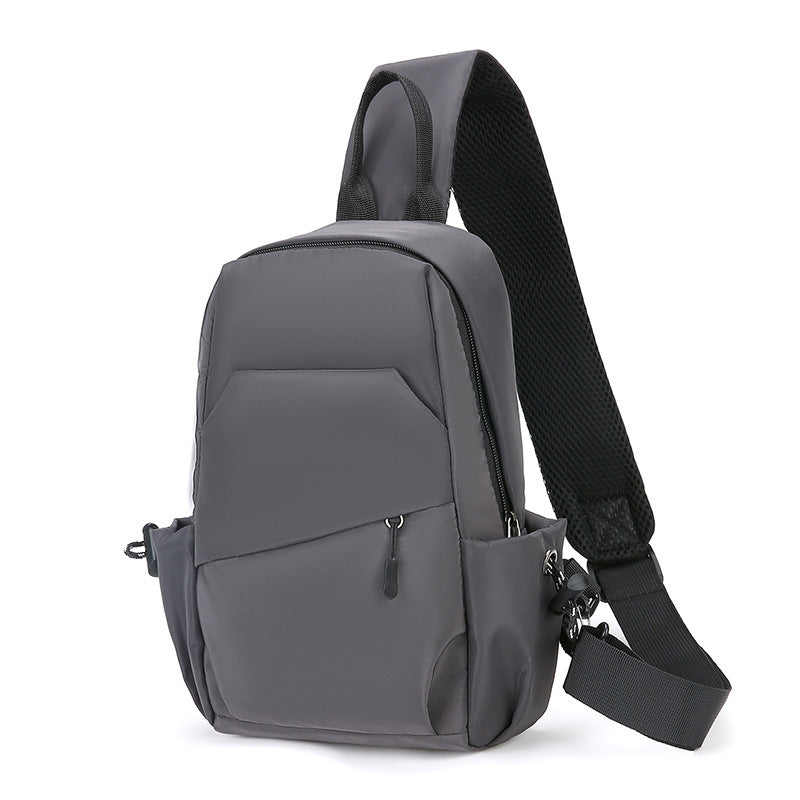 Cross-border casual men's Oxford cloth breast bag personalized casual Oxford cloth fabric shoulder messenger bag small backpack wholesale