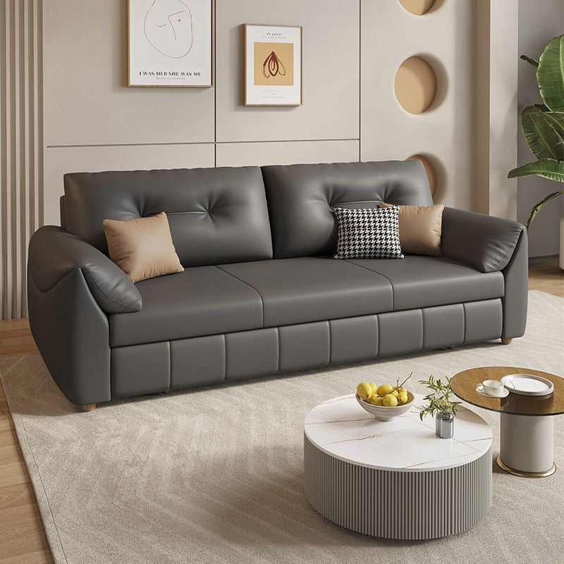 Detachable and washable velvet sofa bed, dual-purpose, foldable, integrated small apartment, cream style, storage, single and double, special price function