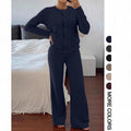 fashionfashionelegantknittingcardigansuitfemalefall and winternew arrivallazy stylecasualsweaterloose pants two