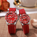 couple fashion sports green water ghost quartz watch casual silicone student quartz watch life waterproof