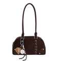 2025 new autumn/winter retro leopard print tote bag - versatile underarm bag, high-end, light luxury, niche design, commuter shoulder bag