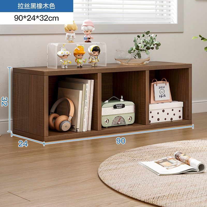 Balcony bay window storage cabinet storage rack cabinet storage cabinet plaid cabinet floor-standing single-layer low cabinet bookshelf for home bookcase