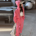 Girls' spring outfit set  new korean style kids' fashionable hooded jacket and sweatpants two-piece trendy set