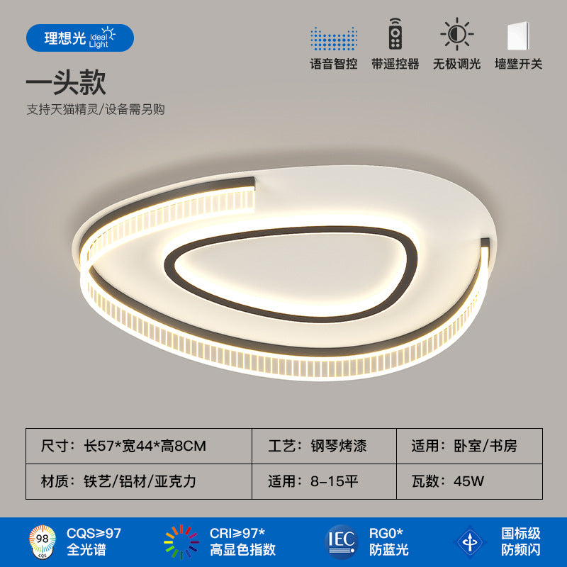 Living room ceiling light modern simple atmosphere creative pebble shape full spectrum lighting whole house package combination