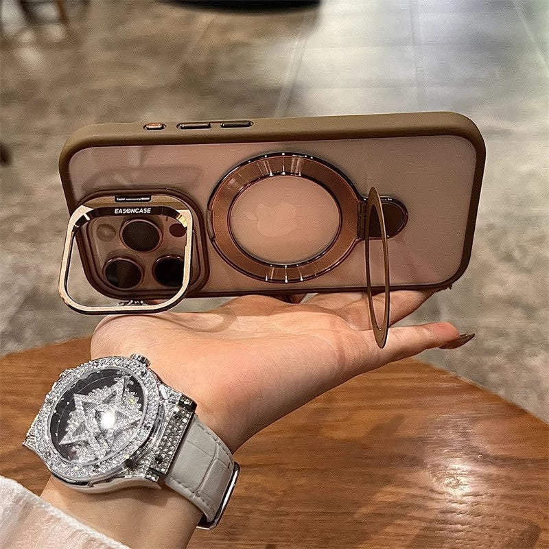 Lens cover holder suitable for apple 17promax mobile phone case magnetic holder iphone16 transparent u1 protective cover