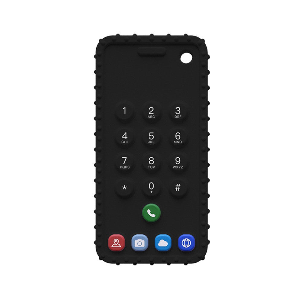 Baby Teether Toy Press Mobile Phone Toothpaste Food Grade Silicone Molar Stick Remote Control Baby Toy